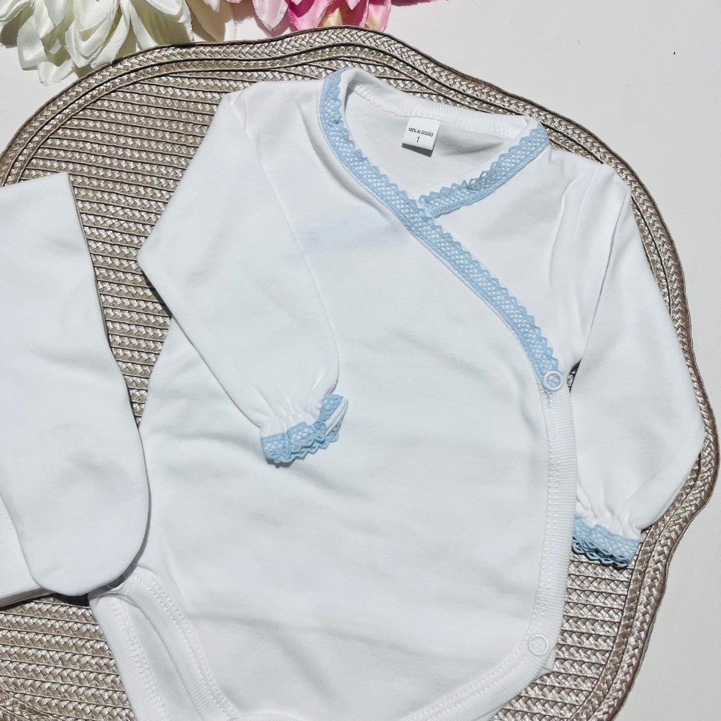 Body e collant interior bebé com carda - Várias cores
