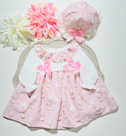 Vestido Coelhinha para bebé - 3 aos 18M
