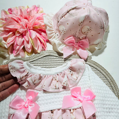 Vestido Coelhinha para bebé - 3 aos 18M