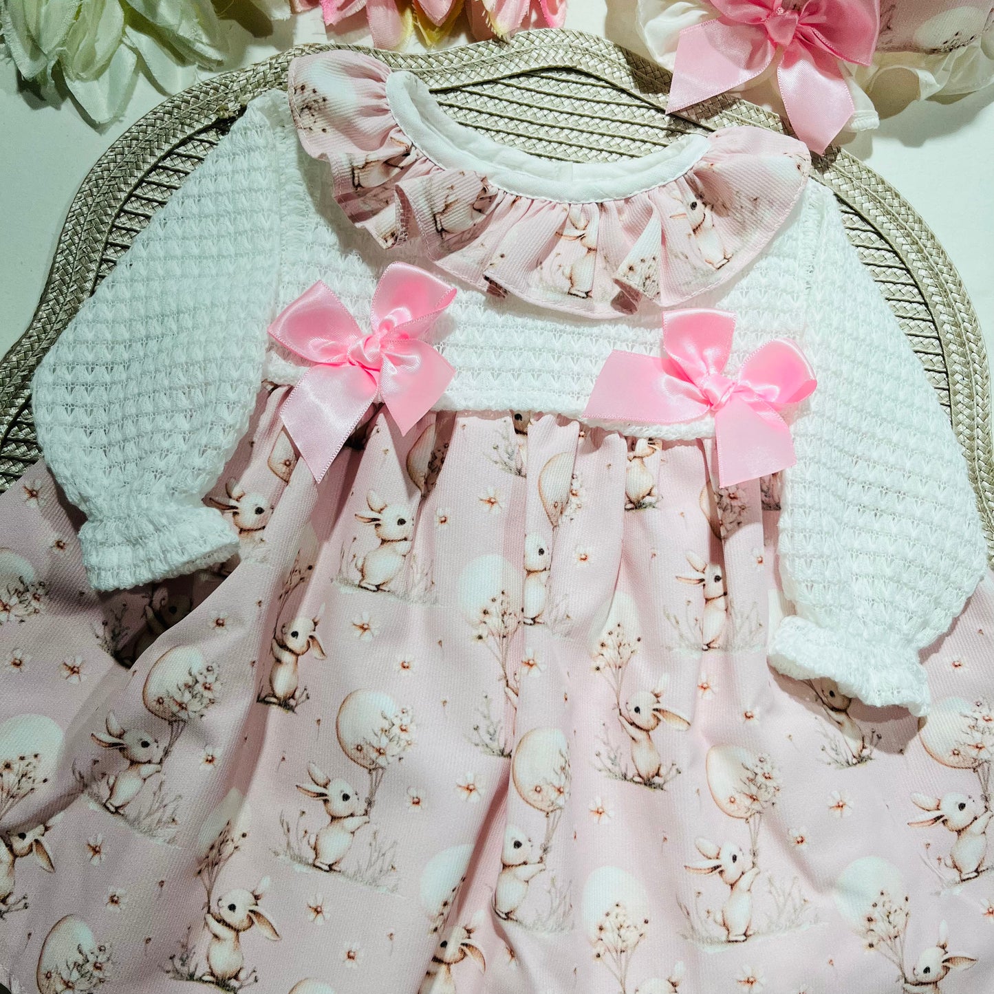 Vestido Coelhinha para bebé - 3 aos 18M