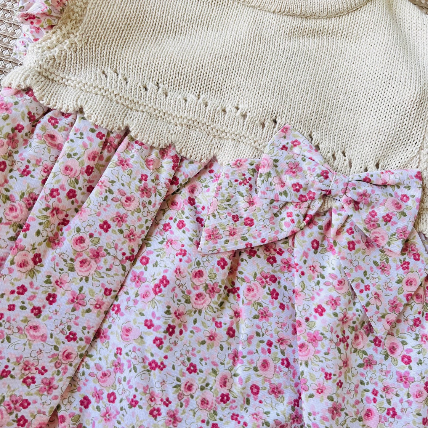 Conjunto Flor  para bebé - Areia