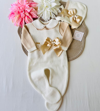 Conjunto Bella  para bebé - 0/3M - Pérola