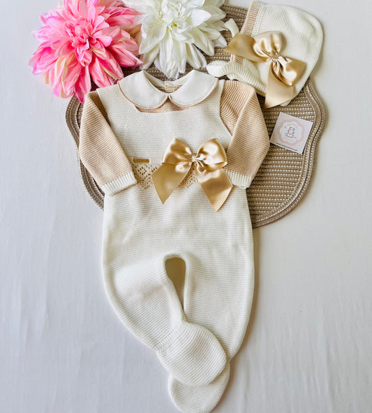 Conjunto Bella  para bebé - 0/3M - Pérola
