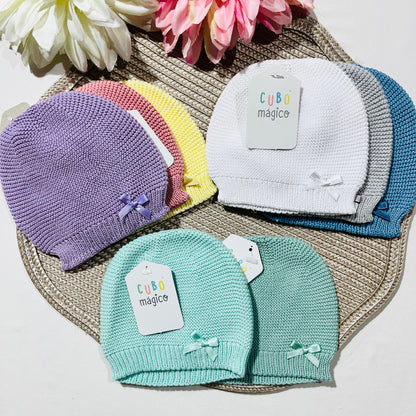 Gorro de malha bebé  - Algodão