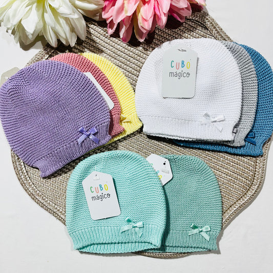 Gorro de malha bebé  - Algodão