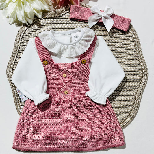 Conjunto com vestido de malha - Algodão