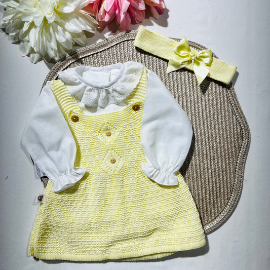Conjunto com vestido de malha - Algodão