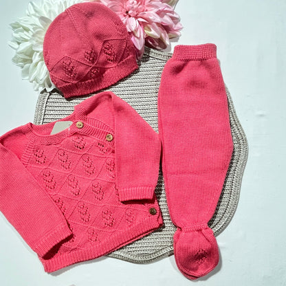 Conjunto de bebé em malha - Modal