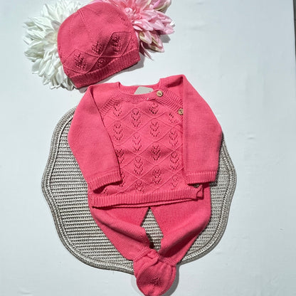 Conjunto de bebé em malha - Modal