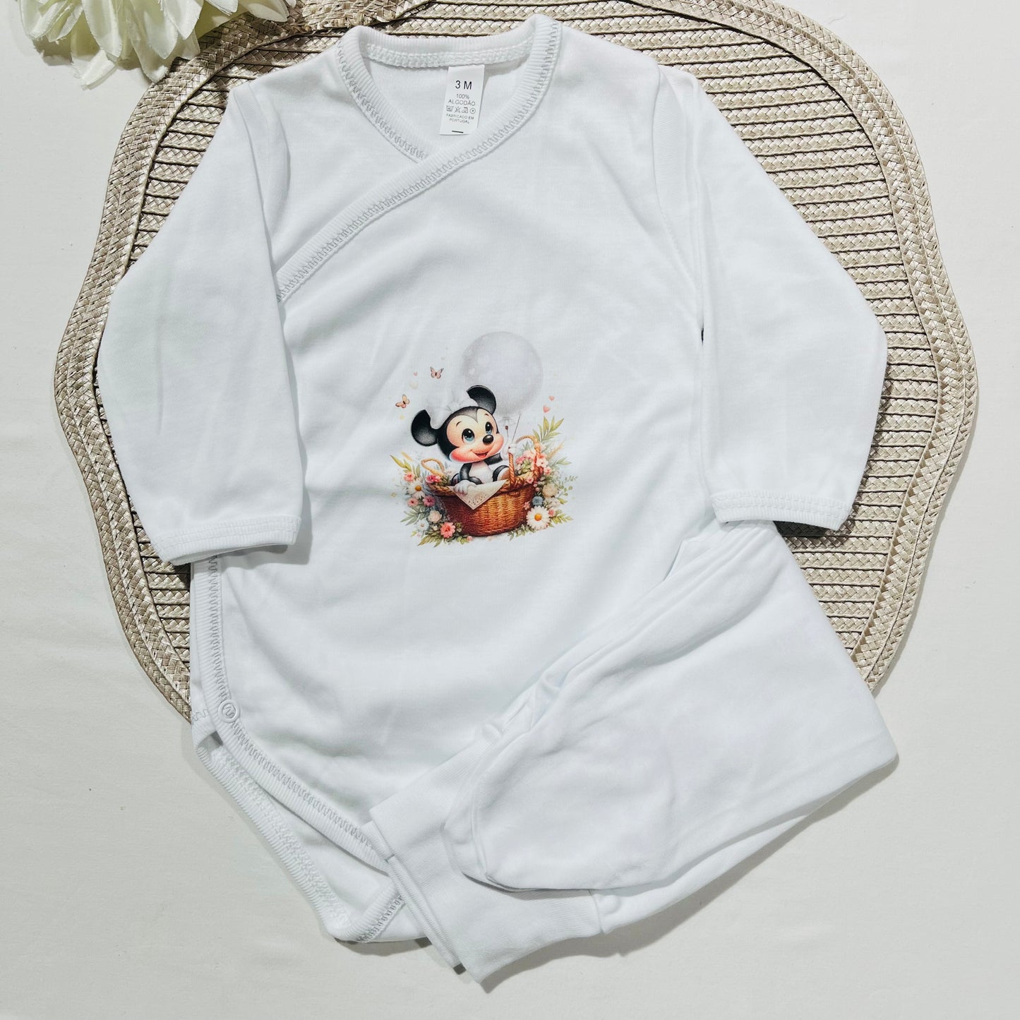 Conjunto Interior  sem carda de bebé -  Minnie - 3M