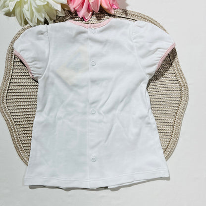 Conjunto de algodão de bebé - Rosa velho