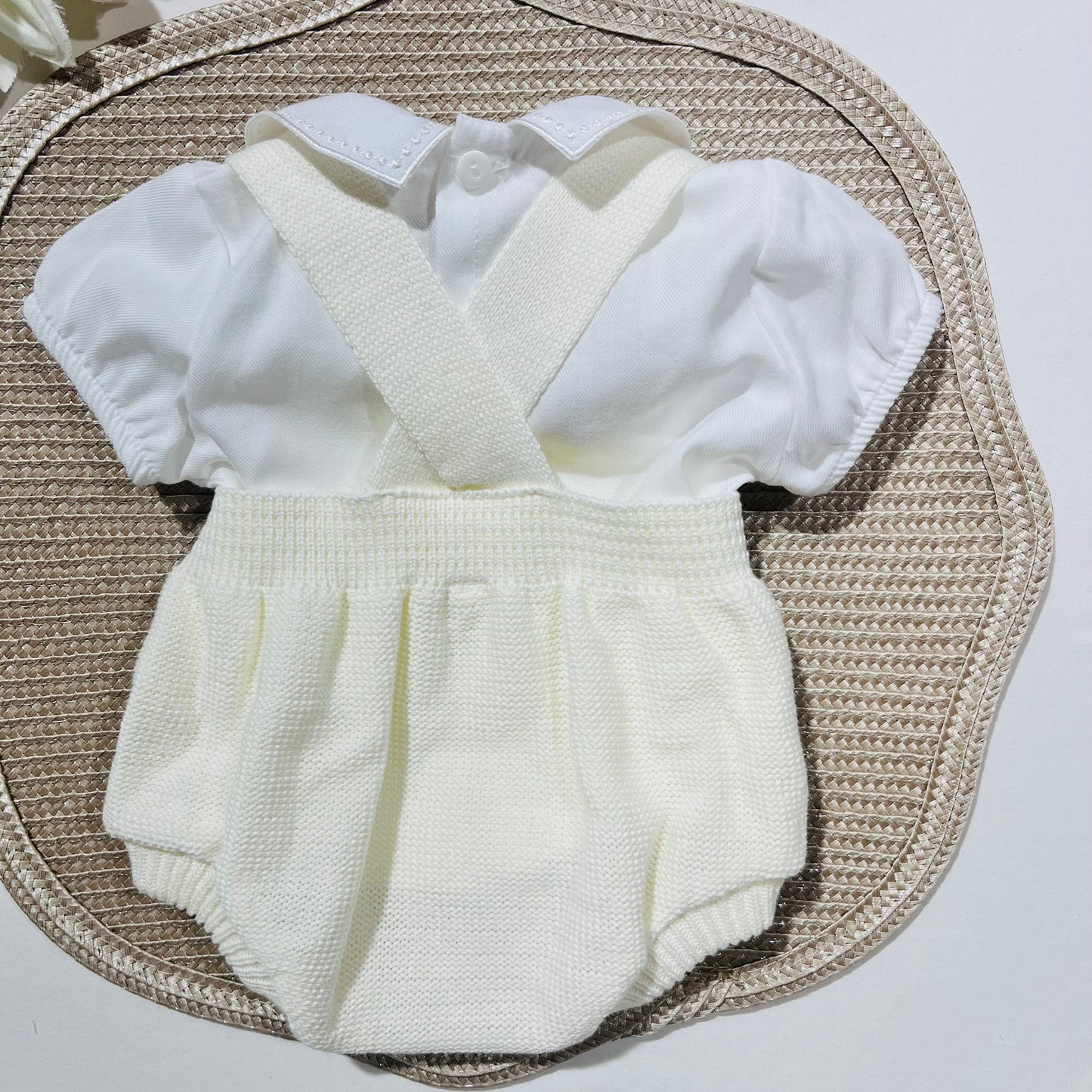 Conjunto de bebé em malha - Fofo e camisa em algodão