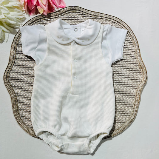 Conjunto de Bebé - Fofo e camisa em pérola  - Pintinhas