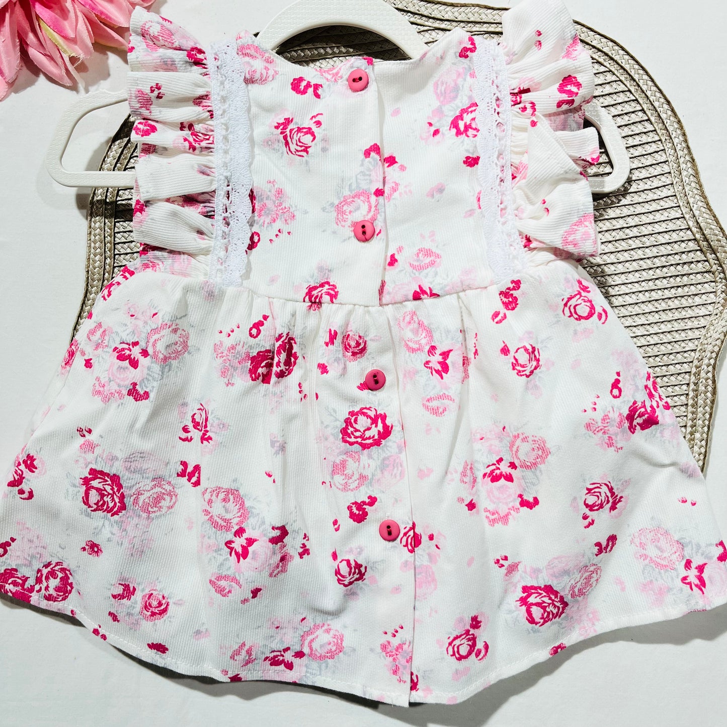 Vestido e chapėu para bebé - Lili