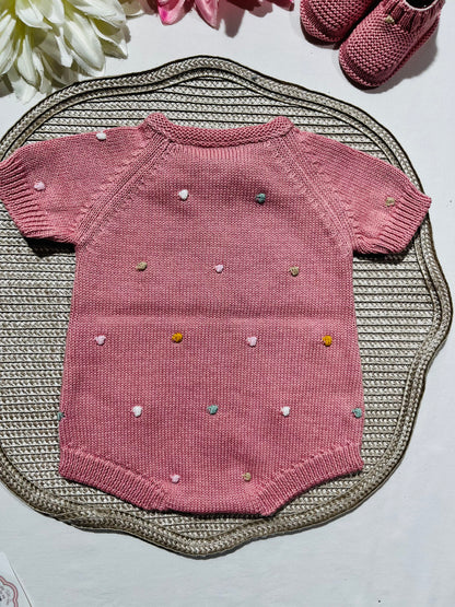 Fofo  para bebé Pipocas - Algodão em rosa velho