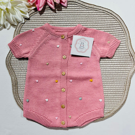 Fofo  para bebé Pipocas - Algodão em rosa velho