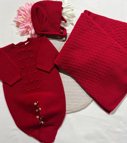 Saida de maternidade para bebé - Vermelho