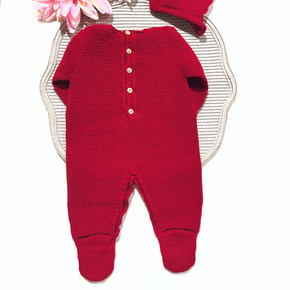 Saida de maternidade para bebé - Vermelho