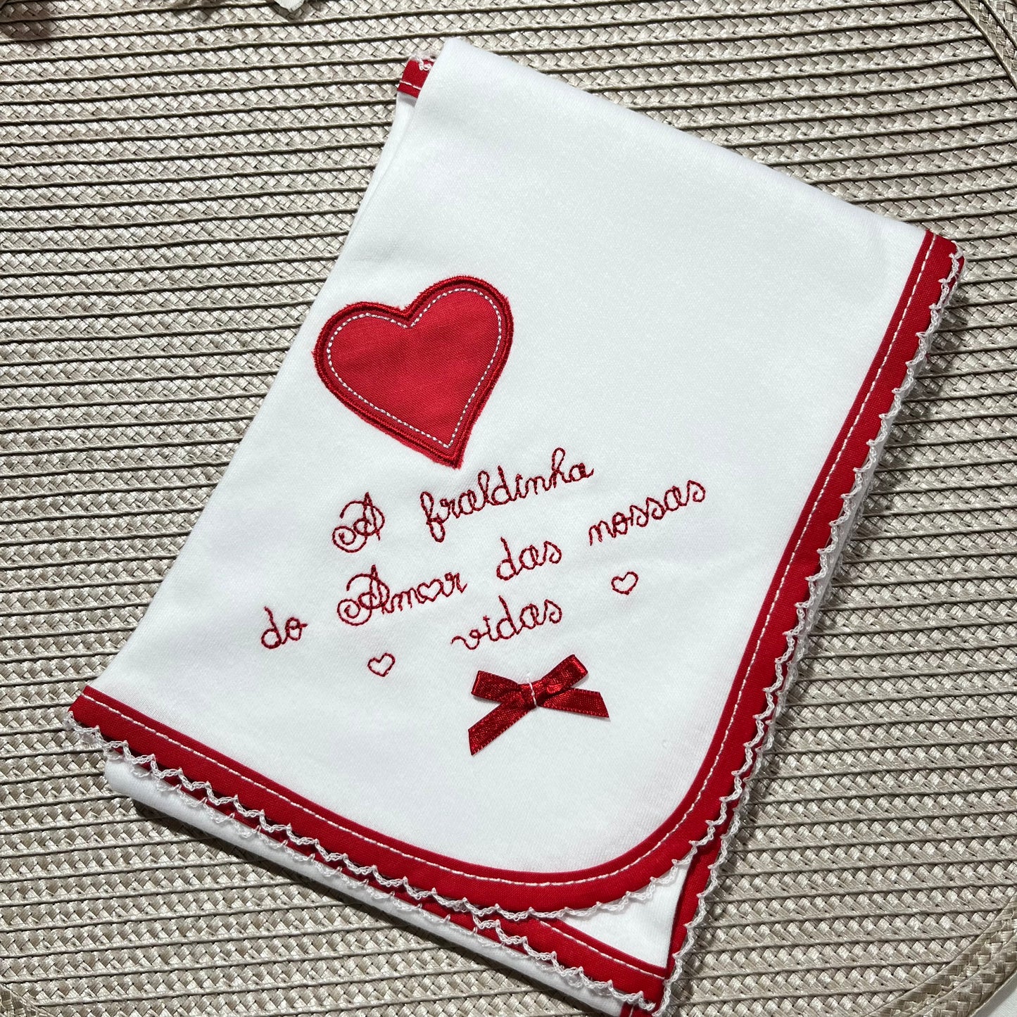 Fralda de algodão para bebé - Amor