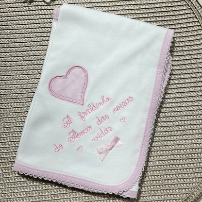 Fralda de algodão para bebé - Amor