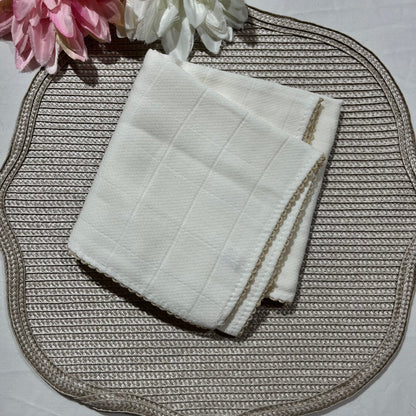 Fralda Premium de Algodão Texturada para Bebé