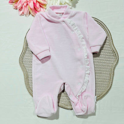 Babygrow Love em veludo para bebé