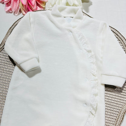 Babygrow Love em veludo para bebé