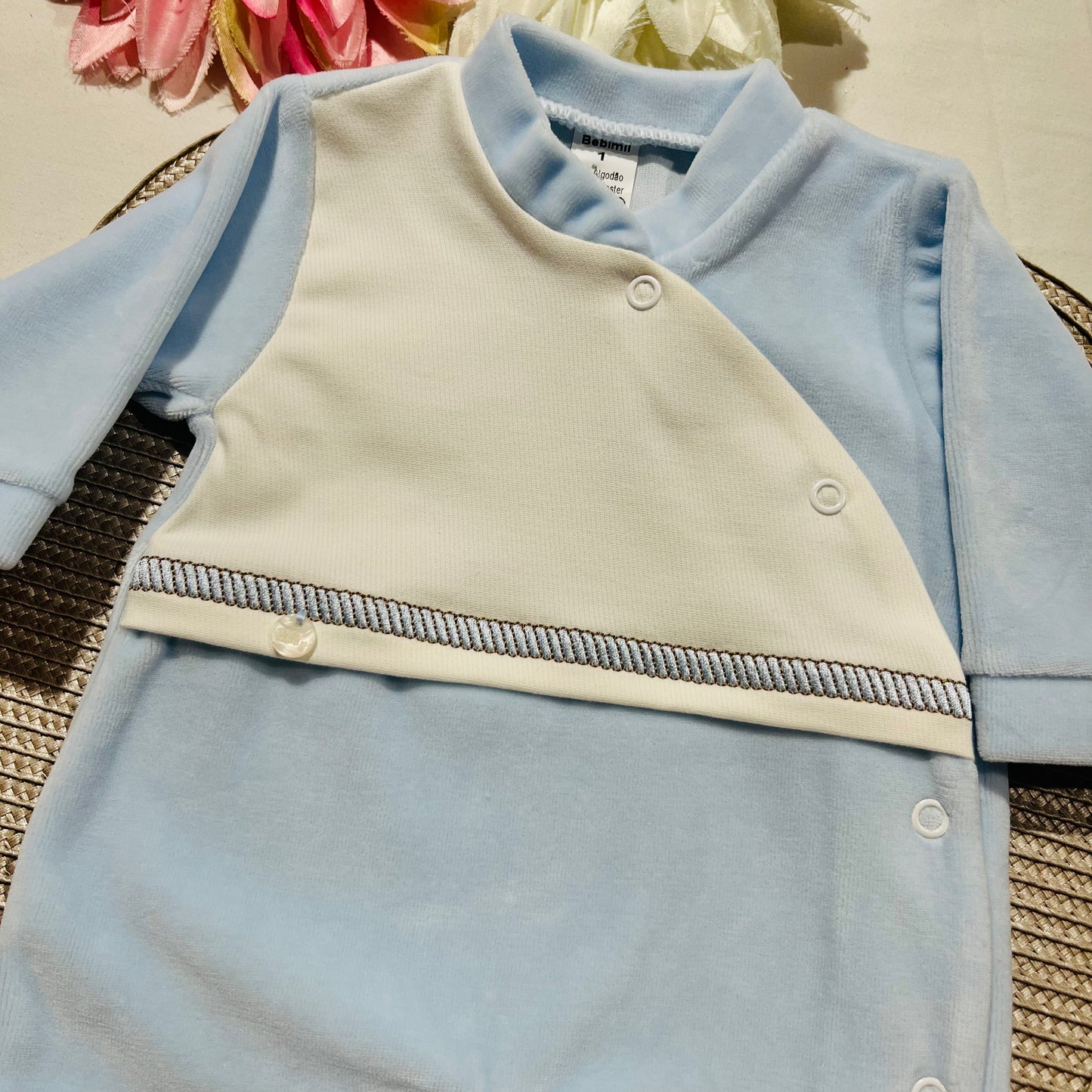 Babygrow Baby em veludo para bebé