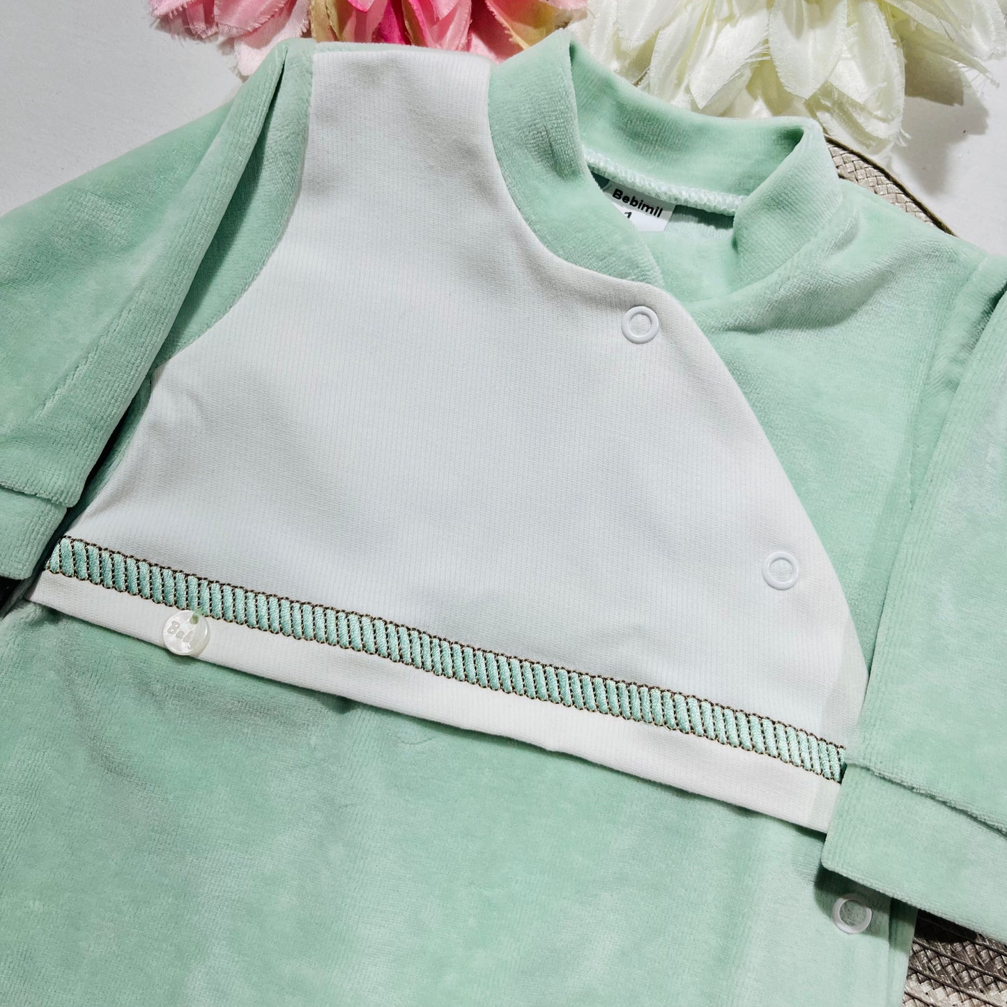 Babygrow Baby em veludo para bebé
