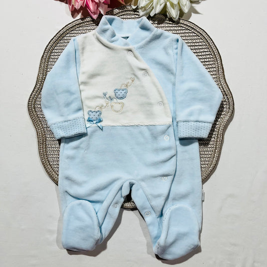 Babygrow  recém-nascido Veludo - 3 ursos