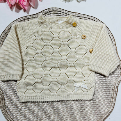 Conjunto de Saída de maternidade para Bebé 0-3 meses - Favinho - Areia