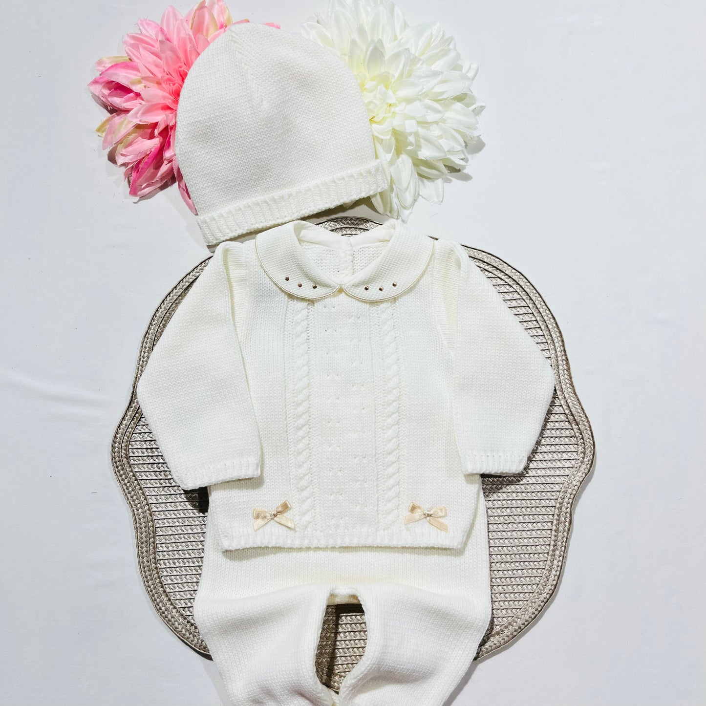 Conjunto de Saída de maternidade para Bebé 0-3 meses - Miminho - Pérola