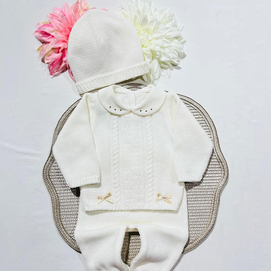 Conjunto de Saída de maternidade para Bebé 0-3 meses - Miminho - Pérola