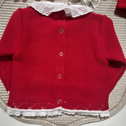 Saída de Maternidade - conjunto de 3 peças  em malha- 1/3M - Diana
