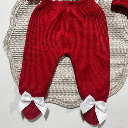 Saída de Maternidade - conjunto de 3 peças  em malha- 1/3M - Diana