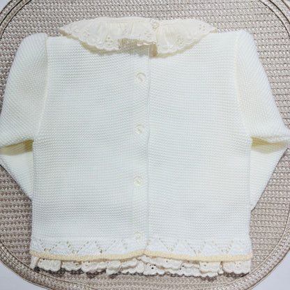 Saída de Maternidade - conjunto de 3 peças  em malha- 1/3M - Diana