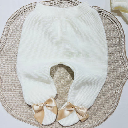 Saída de Maternidade - conjunto de 3 peças  em malha- 1/3M - Diana