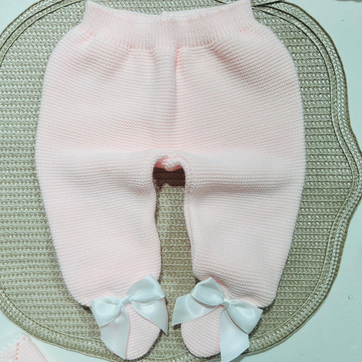 Saída de Maternidade - conjunto de 3 peças  em malha- 1/3M - Diana