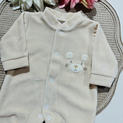 Babygrow em veludo - Ursinho Ternura - 0 e 1M