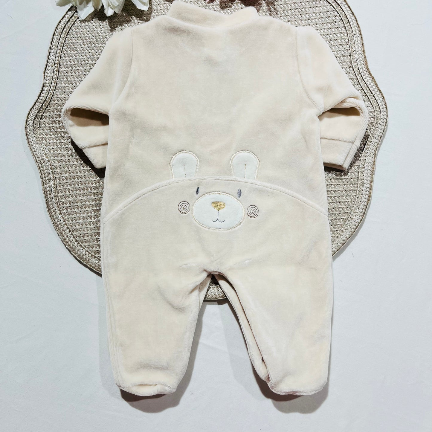 Babygrow em veludo - Ursinho Ternura - 0 e 1M