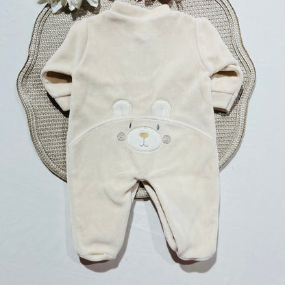 Babygrow em veludo - Ursinho Ternura - 0 e 1M