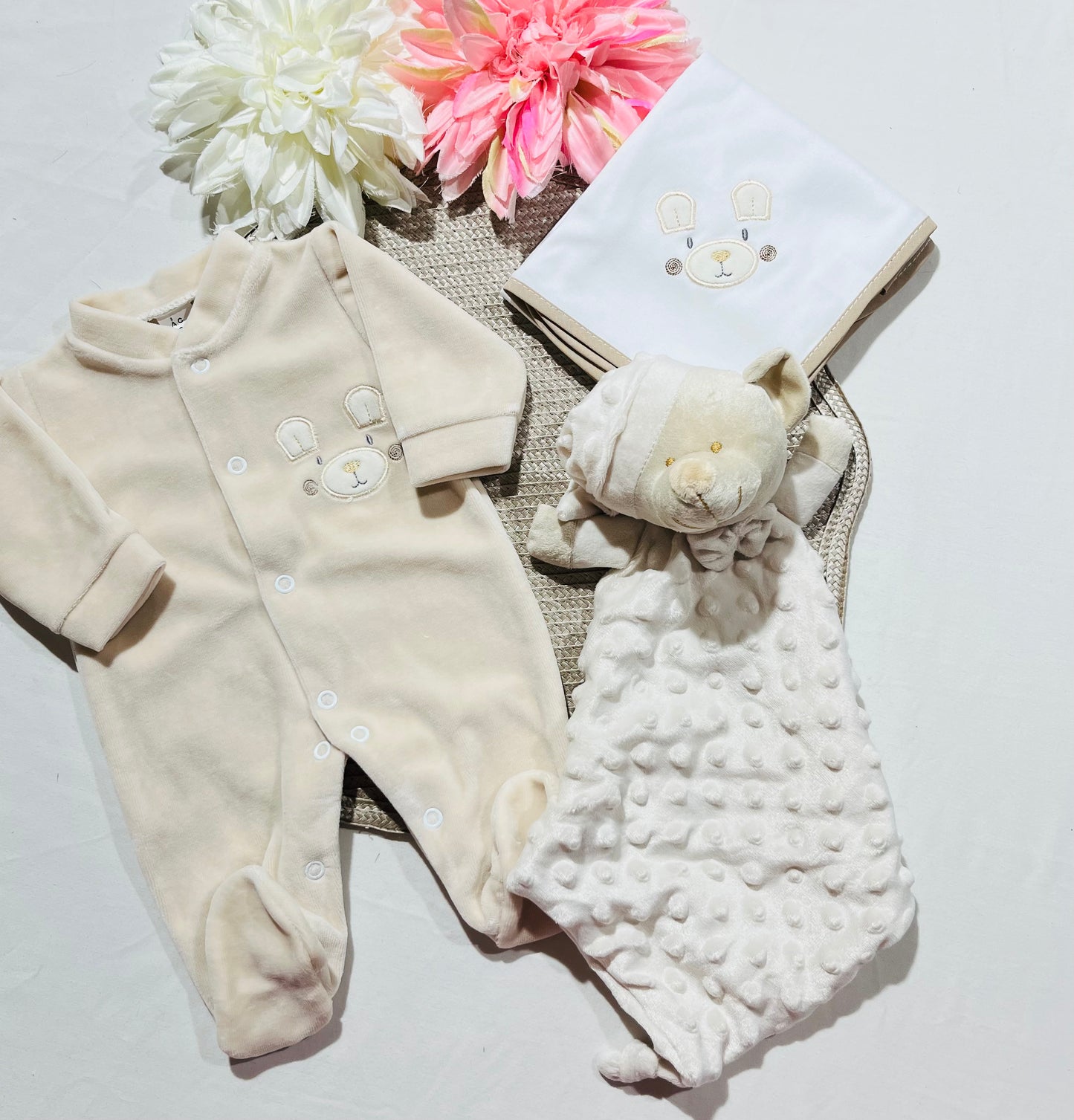 Kit Ursinho Ternura - 0 meses - Areia