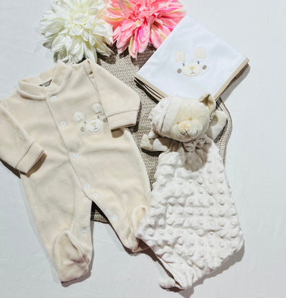 Kit Ursinho Ternura - 0 meses - Areia