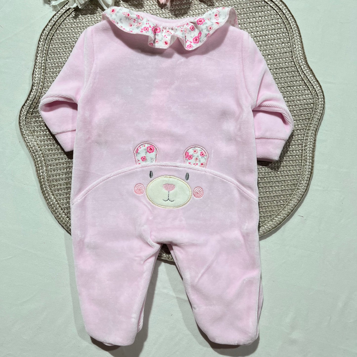 Babygrow em veludo - Ursinho Ternura - 0 e 1M