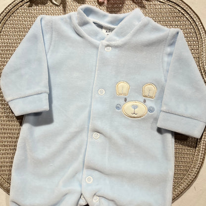 Babygrow em veludo - Ursinho Ternura - 0 e 1M