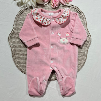 Kit Ursinho Ternura - 0M - Rosa velho