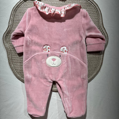 Kit Ursinho Ternura - 0M - Rosa velho
