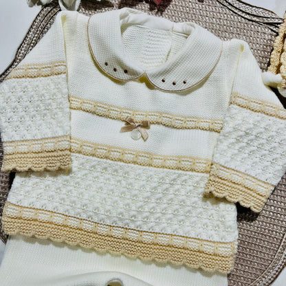 Conjunto de Saída de maternidade para Bebé 0-3 meses - Doçura - Pérola