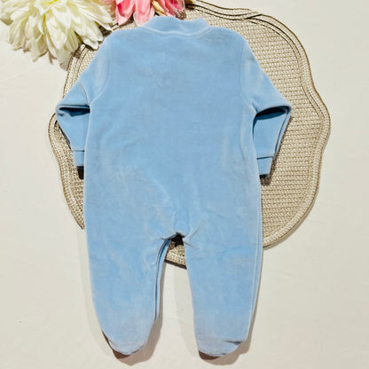 Babygrow em veludo com renda - 0/1 - Premium