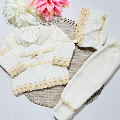 Conjunto de Saída de maternidade para Bebé 0-3 meses - Doçura - Pérola